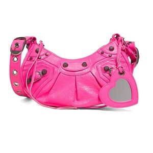 BALENCIAGA
​Le Cagole Leather Pink Shoulder Bag
